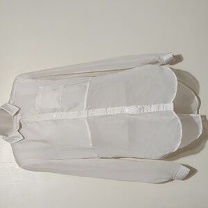 Free People beige long sleeve blouse size XS